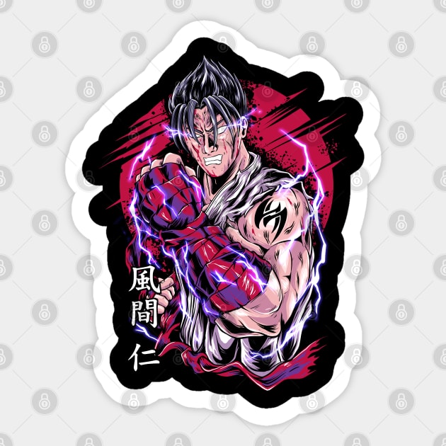 Jin Kazama Sticker by mazyoy